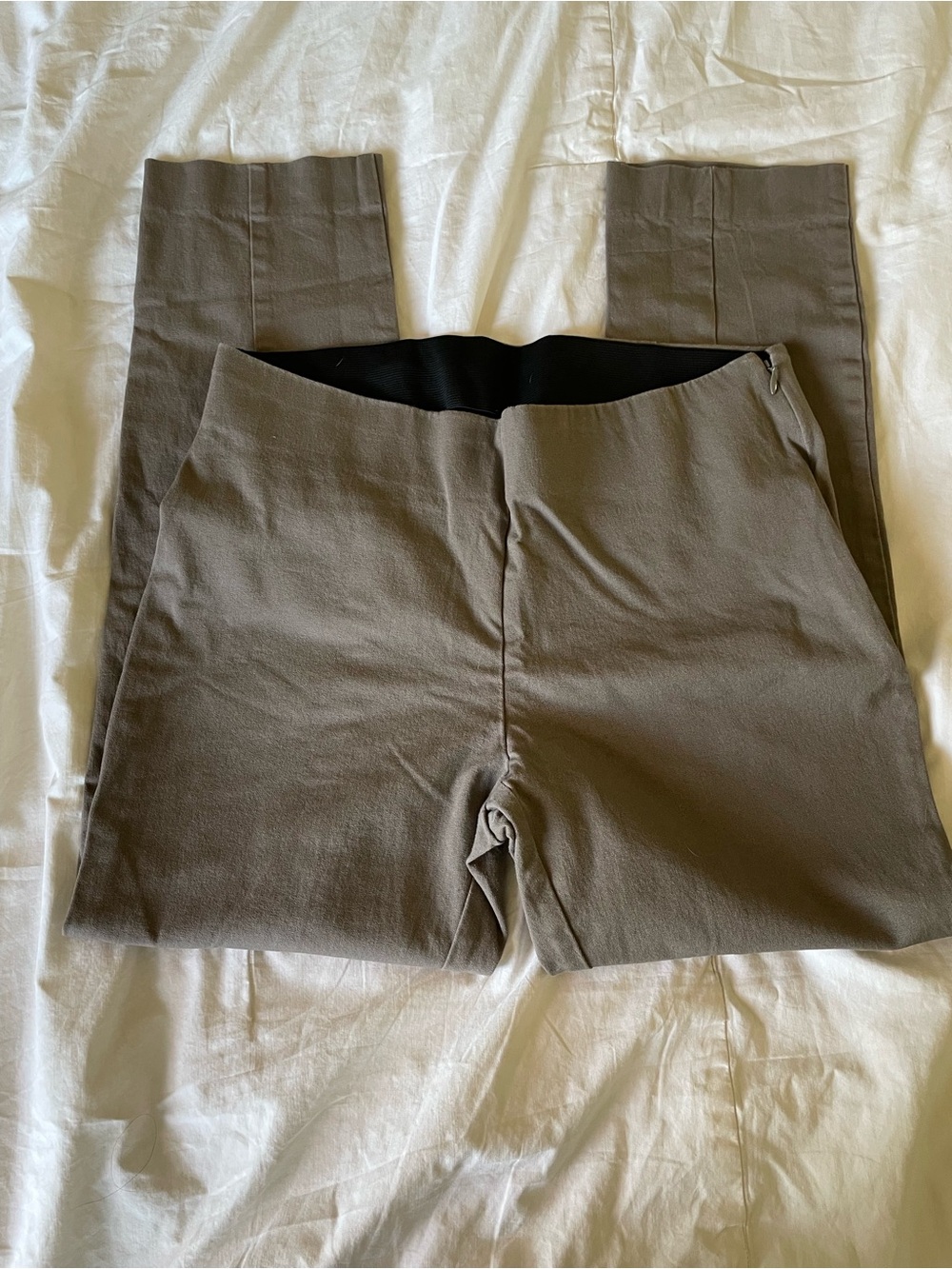 a new day Brown Side Zip Skinny Ankle pants Size 6 - Picture 2 of 4